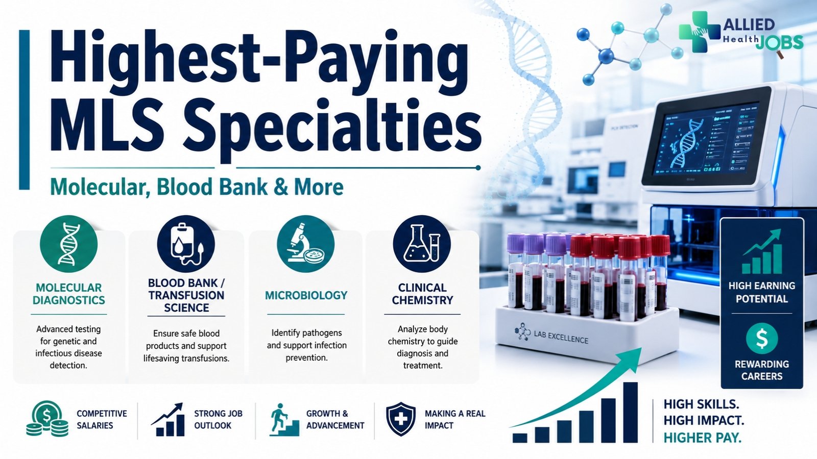 Highest-Paying MLS Specialties Molecular, Blood Bank & More