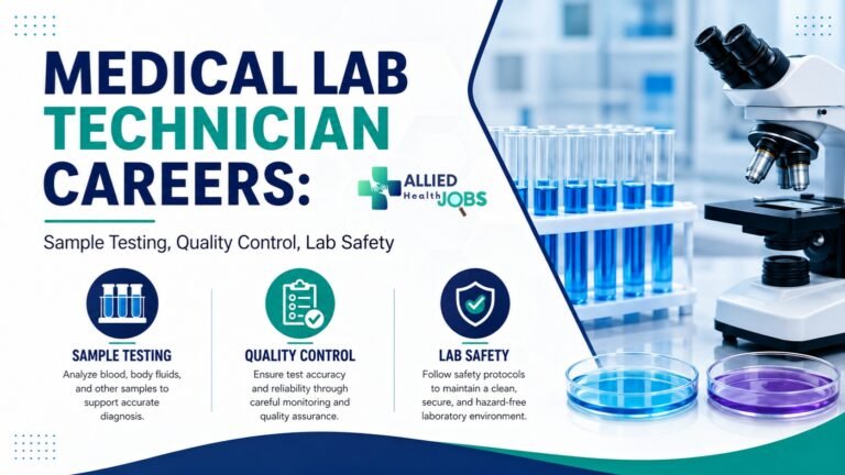 Medical Lab Technician Careers Sample Testing, Quality Control, Lab Safety